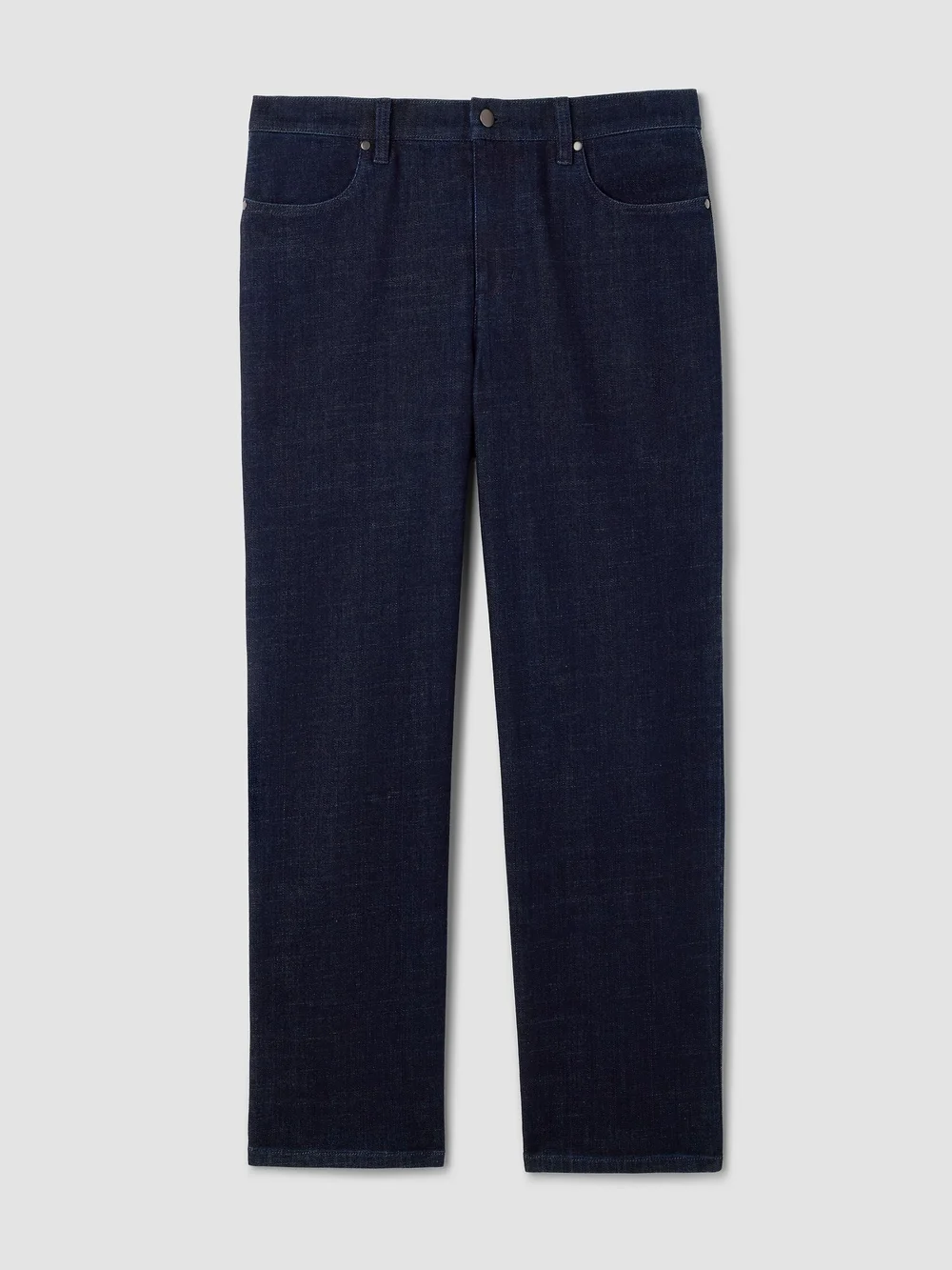 Eileen Fisher High Waist Slim Straight Jeans Dark Blue 5 Pkts 18W